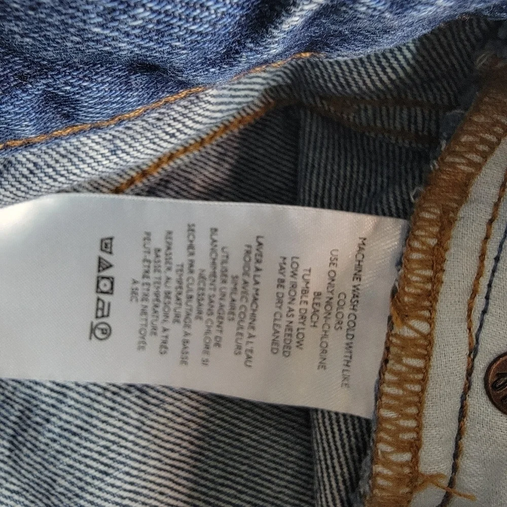 Free People Lasso Denim Shorts Sz 31 Cut-Off Distressed Button Fly